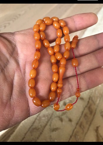 sıkma ateşi kehribar tesbih 7 adet - Görsel 7