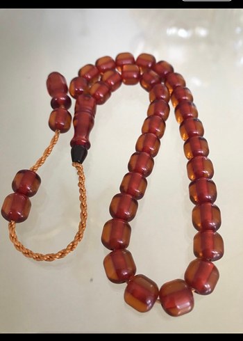 sıkma ateşi kehribar tesbih 7 adet - Görsel 5