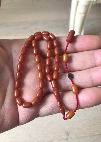 sıkma ateşi kehribar tesbih 7 adet - Görsel 6