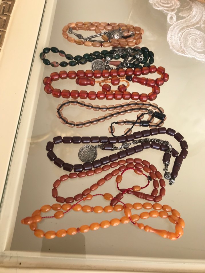 sıkma ateşi kehribar tesbih 7 adet - Görsel 2