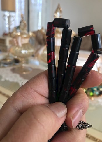 Eski sıkma kehribar tesbih - Görsel 2