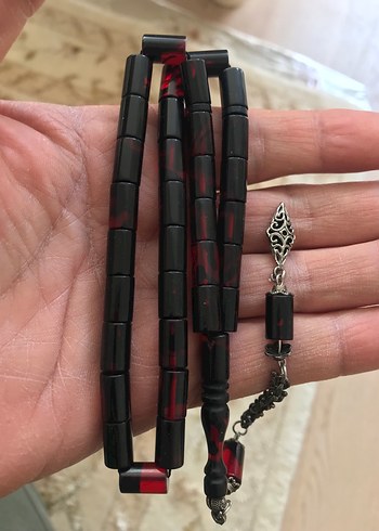 Eski sıkma kehribar tesbih - Görsel 3