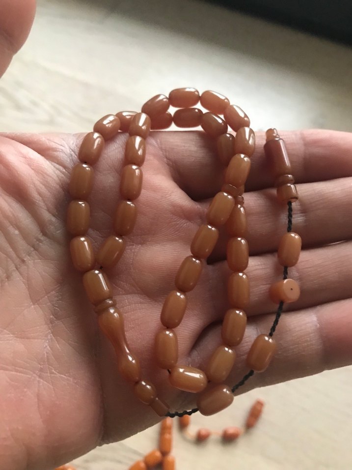 sıkma kehribar tesbihler - Görsel 3