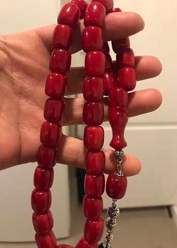 Eski sıkma kehribar dev boy tesbih - Görsel 2