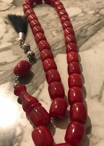 Eski sıkma kehribar dev boy tesbih - Görsel 6