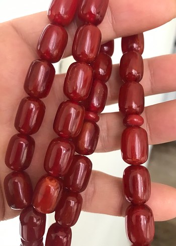 Eski sıkma kehribar tesbih dev boy - Görsel 4