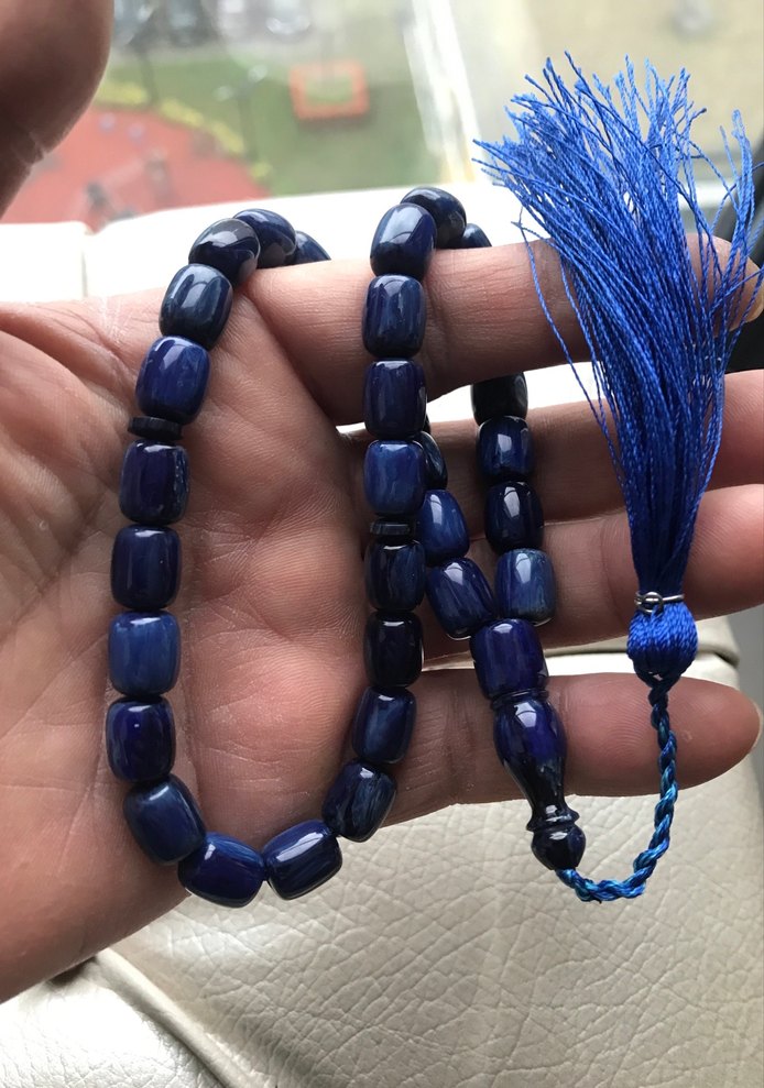 Eski sıkma kehribar tesbih - Görsel 2