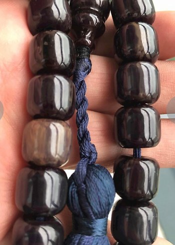 Eski sıkma kehribar tesbih - Görsel 3