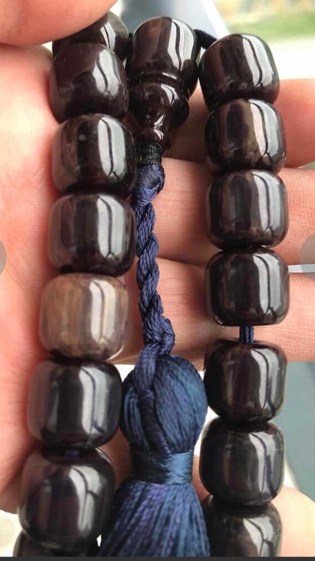 Eski sıkma kehribar tesbih - Görsel 3