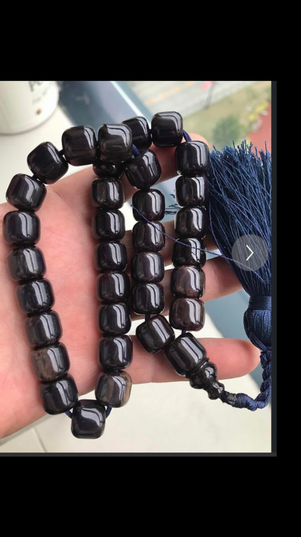 Eski sıkma kehribar tesbih - Görsel 2