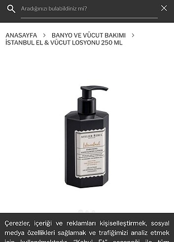 Atelier rebul istanbul sivi sabun ve vücut losyonu