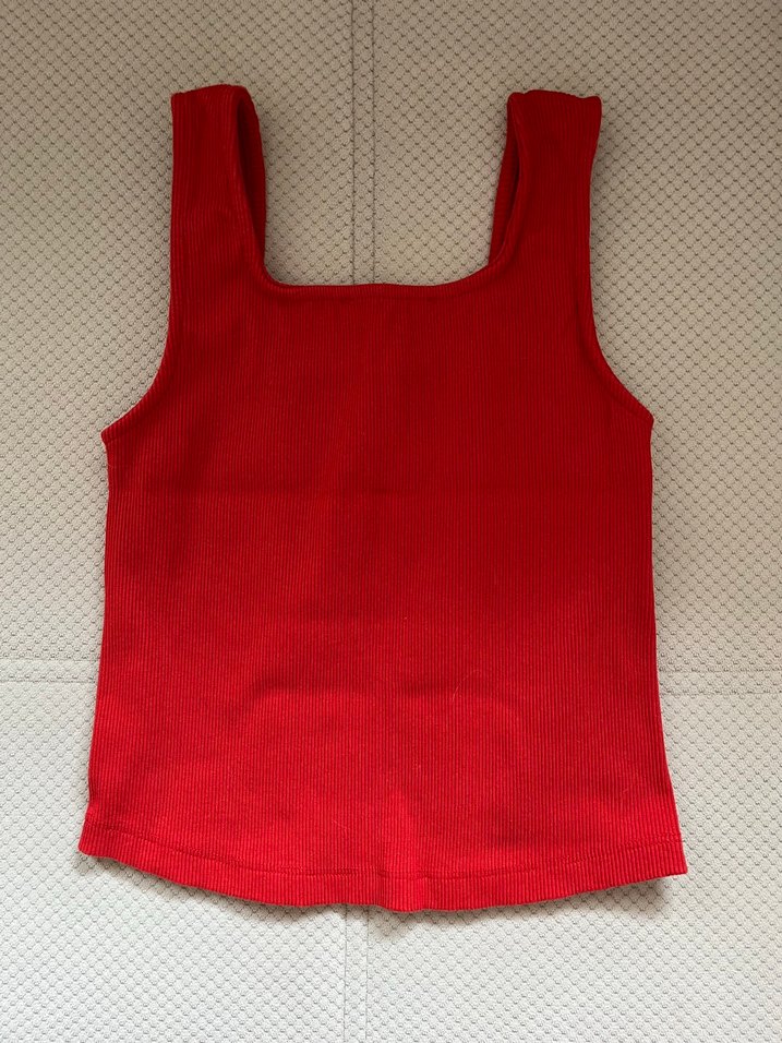 Kırmızı Askılı Crop - Görsel 2