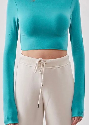 Sırt Dekolteli Uzun Kollu Bluz - Görsel 2