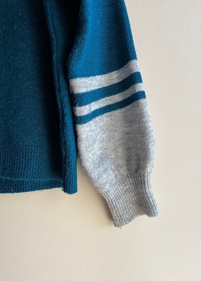 Asimetrik Desenli Kazak - Görsel 2