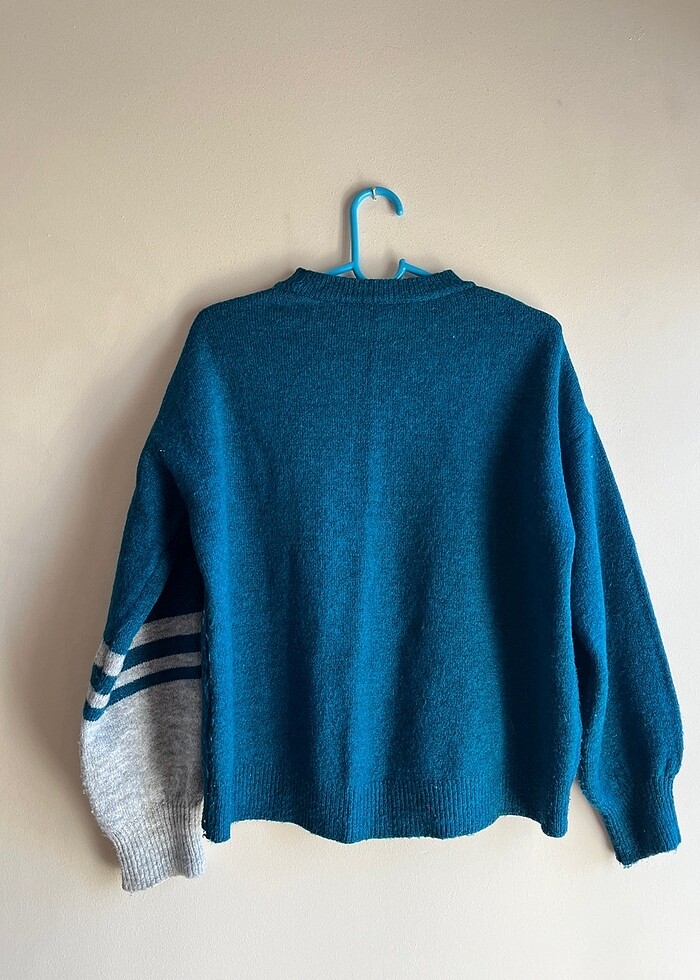 Asimetrik Desenli Kazak - Görsel 3