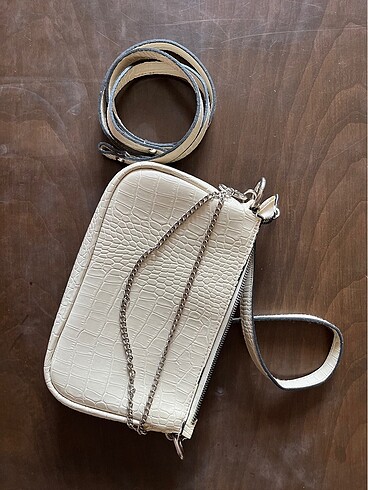 Bej Omuz Çantası - Görsel 5