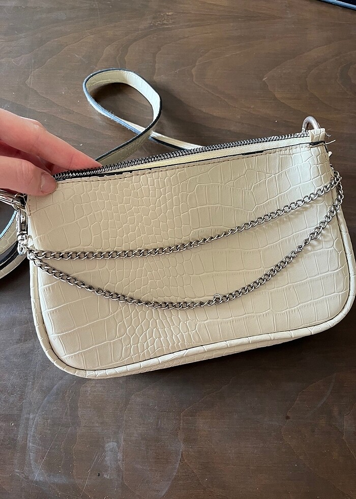 Bej Omuz Çantası - Görsel 2