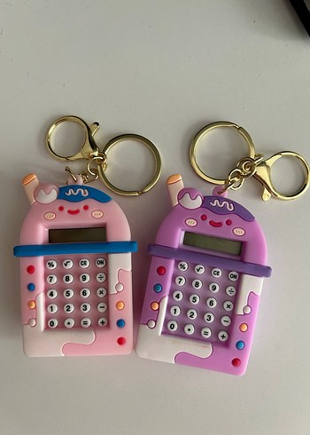 Renkli Çocuk Hesap Makinesi Anahtarlık - Görsel 2