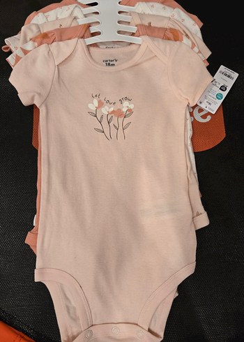 Carters Kız Bebek Kısa Kollu Body Seti Zıbın - Görsel 7