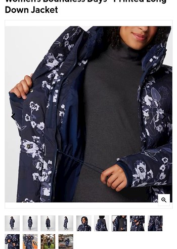 Columbia Kaz tüyü Kadın Uzun Boy Kaban - Görsel 5