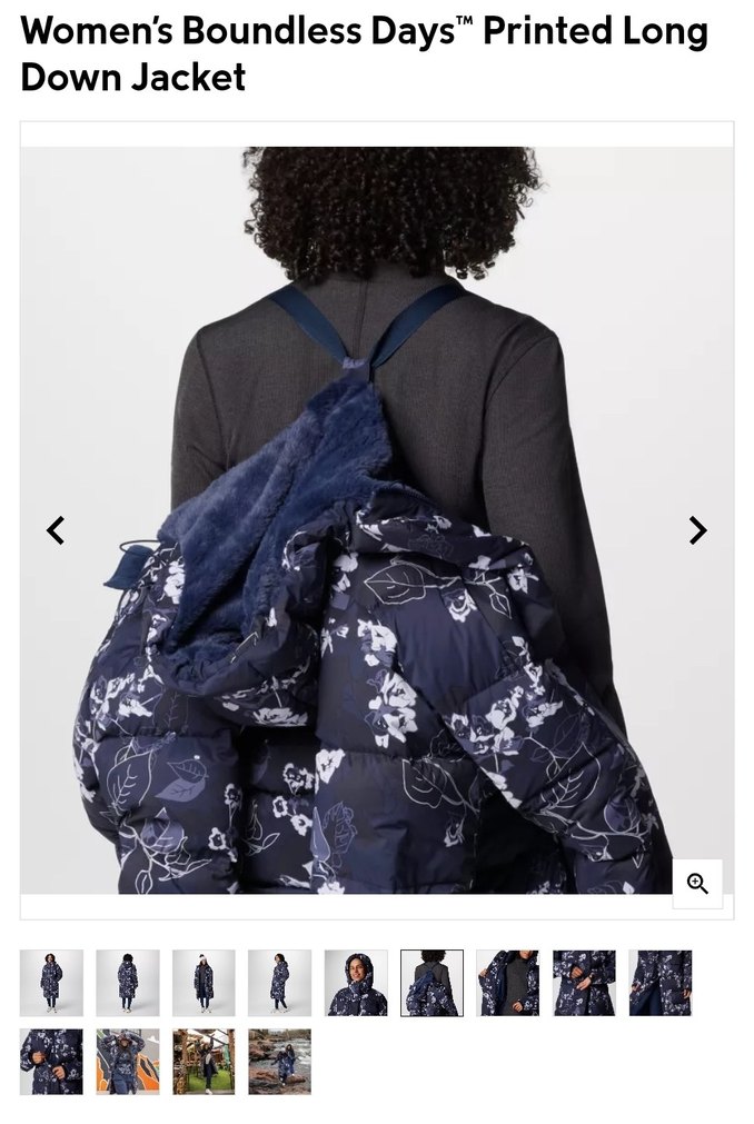 Columbia Kaz tüyü Kadın Uzun Boy Kaban - Görsel 2