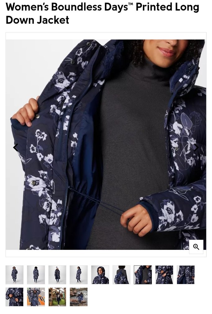 Columbia Kaz tüyü Kadın Uzun Boy Kaban - Görsel 5