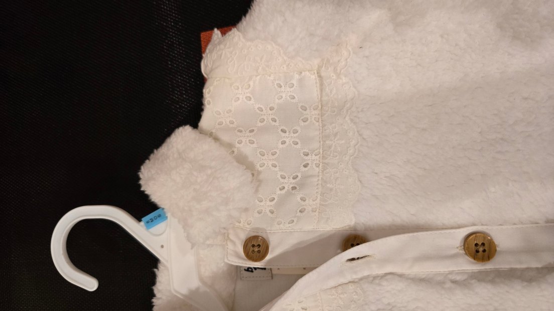 Carters Kız Bebek Peluş Nakışlı Mont - Görsel 3