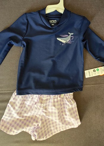 Carters Uzun Kollu Erkek Bebek Mayo Takımı