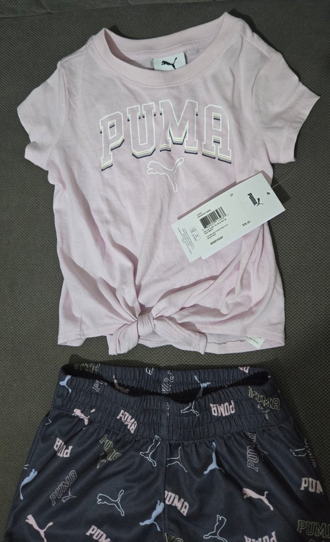 Puma Kız Çocuk Alt Üst Şortlu Takım - Görsel 3