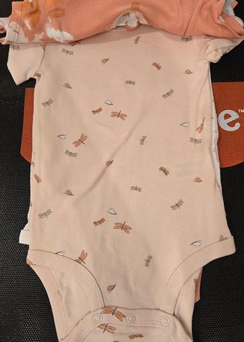 Carters Kız Bebek Kısa Kollu 5 li zıbın - Görsel 9