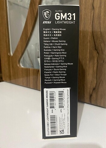 MSI MSİ GM31 Profesyonel Kablolu Mouse