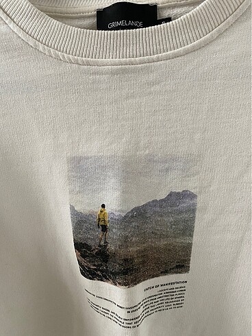 Beyaz sweatshirt