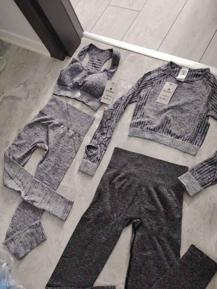 Gri Örme Sporcu Sütyeni Mini Üst - Görsel 4