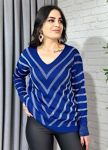 Yerni sezon simli triko - Görsel 3