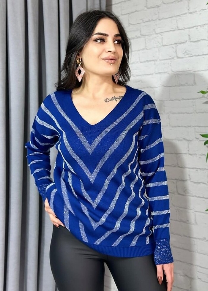 Yerni sezon simli triko - Görsel 3