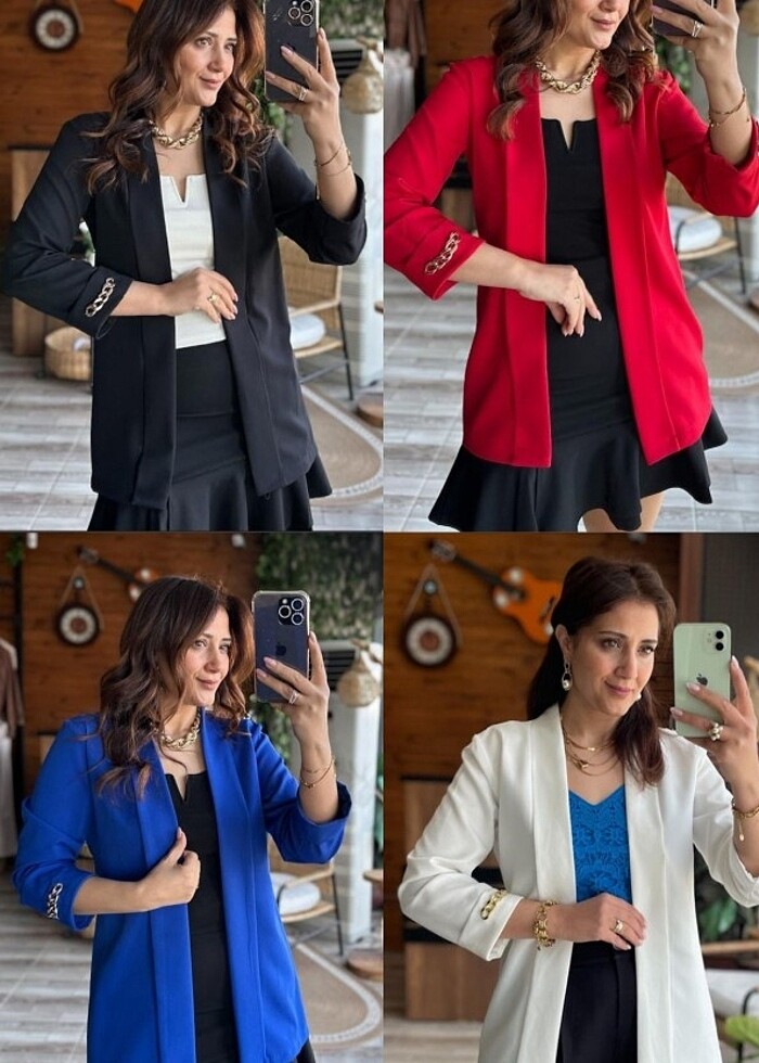 Krep ceket  - Görsel 2