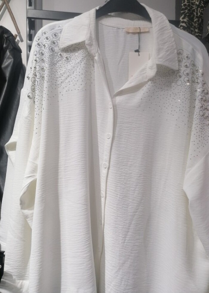 Airobin kumaş taşlı  gömlek - Görsel 2