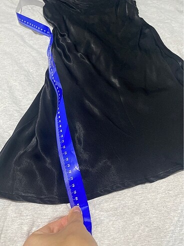 BSL FASHION Siyah Saten Elbise