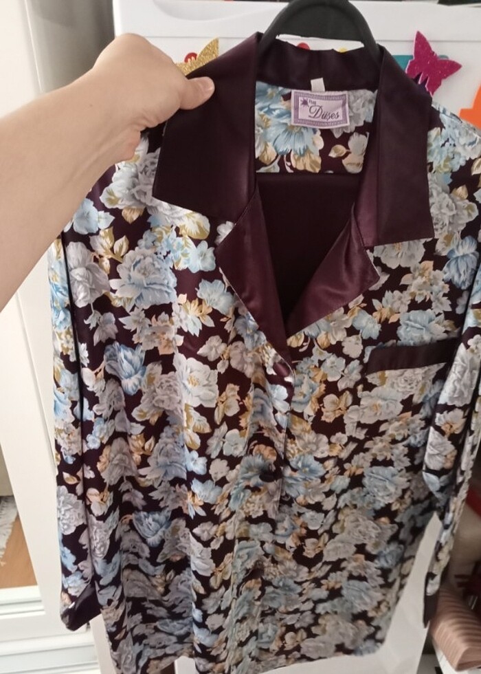 Saten pijama takımı - Görsel 2