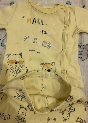 Bebek Erkek Hastane Kıyafeti Pamuklu Uzun Kollu - Görsel 4