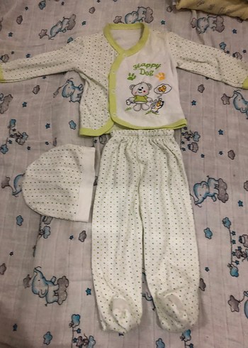 Bebek Erkek Hastane Kıyafeti Pamuklu Uzun Kollu - Görsel 13