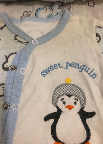 Bebek Erkek Hastane Kıyafeti Pamuklu Uzun Kollu - Görsel 9