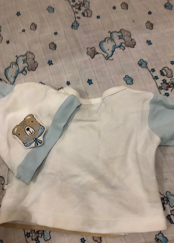Bebek Erkek Hastane Kıyafeti Pamuklu Uzun Kollu - Görsel 15