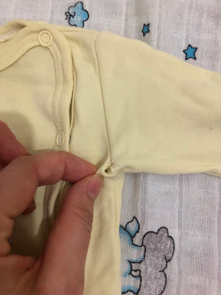 Bebek Erkek Hastane Kıyafeti Pamuklu Uzun Kollu - Görsel 3