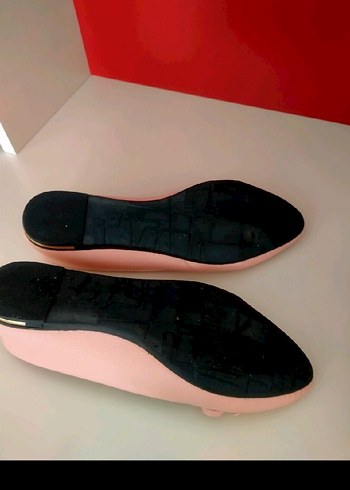 Pembe Minimalist Kadın Topuklu Babet - Görsel 3