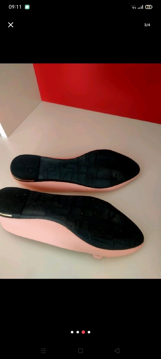 Pembe Minimalist Kadın Topuklu Babet - Görsel 3