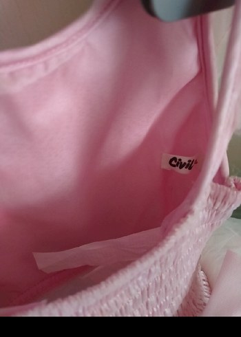 Pembe Dantel Detaylı Kız Çocuk Abiye Elbise - Görsel 4