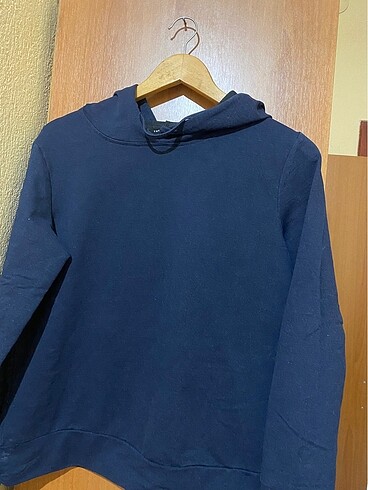 Kapşonlu Lacivert Sweatshirt