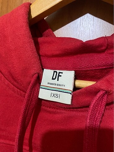 xs Beden Kapşonlu Kırmızı Sweatshirt Unisex