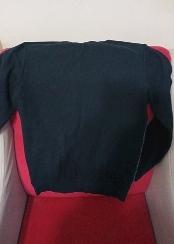 Erkek Gri Örgü Kumaşlı Sweatshirt - Görsel 4